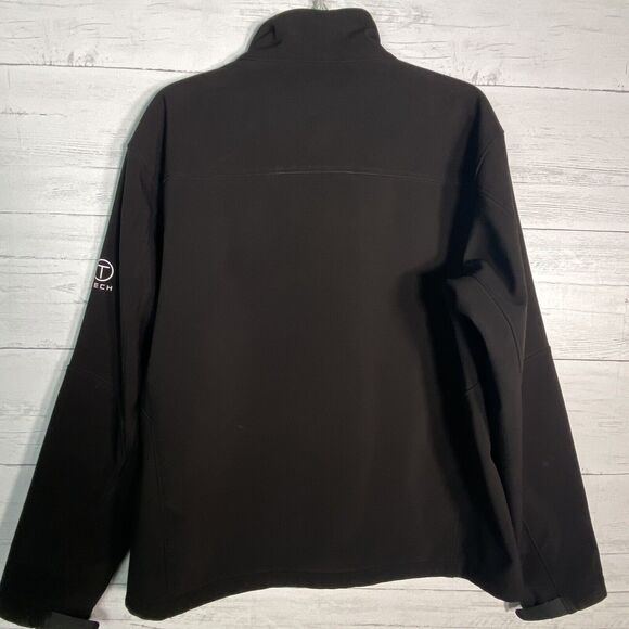 Tumi Black Soft Shell Ski Jacket Men’s Large Fleece Lined - Picture 4 of 8